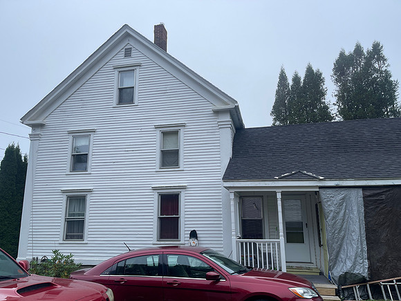 north side of the house